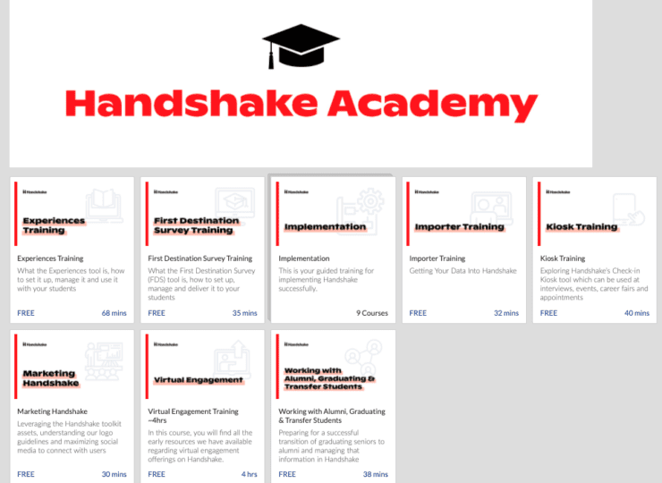 Handshake Academy Education Portal