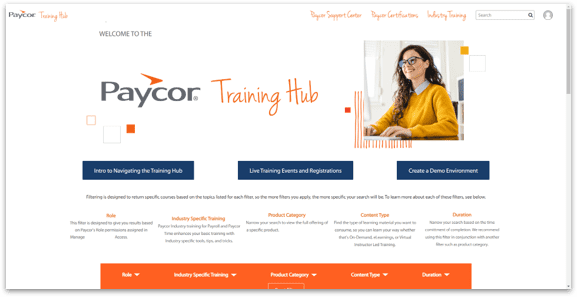 Paycor Training Hub